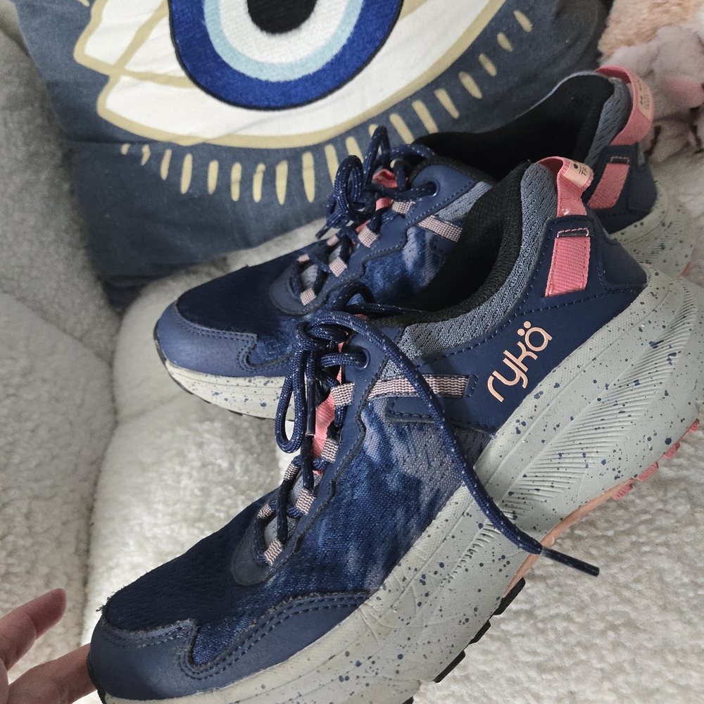 Ryka Blue and Pink Athletic Sneakers
